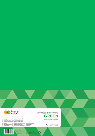 Foam Green A3 5ark Happy Color