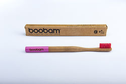 Boobam Brush Style Орална четка Среден Розов 1бр