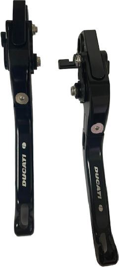 NSRacing Set of Motorcycle Brake/Clutch Levers Flexible Adjustable Black 25001429