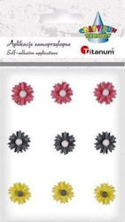 Titanum Decorative Flower for DIY Crafts Coral 9pcs 1.7x1.7cm
