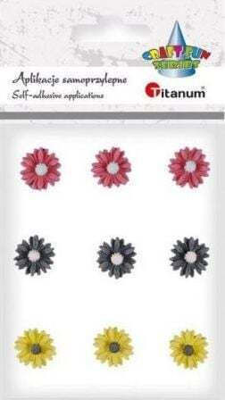 Titanum Decorative Flower for DIY Crafts Coral 9pcs 1.7x1.7cm