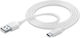 Cellular Line Regular USB 2.0 Cablu USB-C bărbătesc - USB-A Alb 1.2m