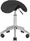 Salon Stools Τροχήλατο Σκαμπό Μαύρο