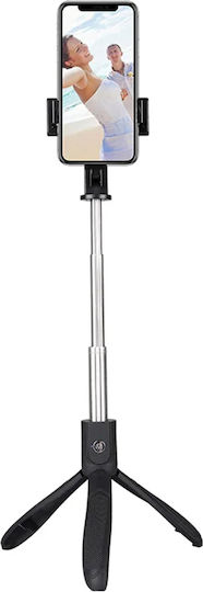 Techsuit K06 Selfie Stick με Bluetooth Μαύρο