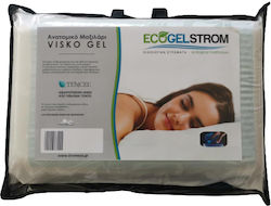 Ecogel Strom Vrisko Μαξιλάρι Ύπνου Gel Ανατομικό Μέτριο 42x65x12cm