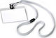 Durable Durable Name Badge 60x90mm Durable 813910 Hard Foil Strip Grey Transparent