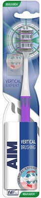 AIM Vertical Expert Manual Toothbrush Soft Purple 1pcs