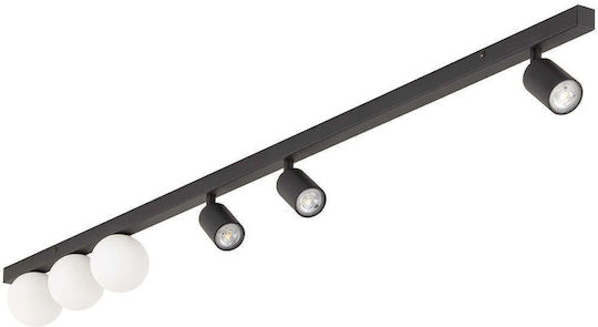 TK Lighting Τριπλό Σποτ με Ντουί GU10 σε Μαύρο Χρώμα