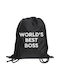 Koupakoupa World's Best Boss Gym Backpack Black