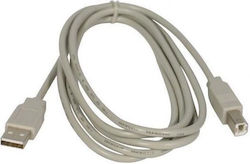 Logo Collection 24120 USB 2.0 USB-A male σε USB-B male Γκρι 5m