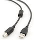 Gembird 3m USB 2.0 Cable A-Male to B-Male (CCFB-USB2-AMBM-3M)