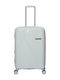 RCM Medium Hard Gray Suitcase with 4 Wheels