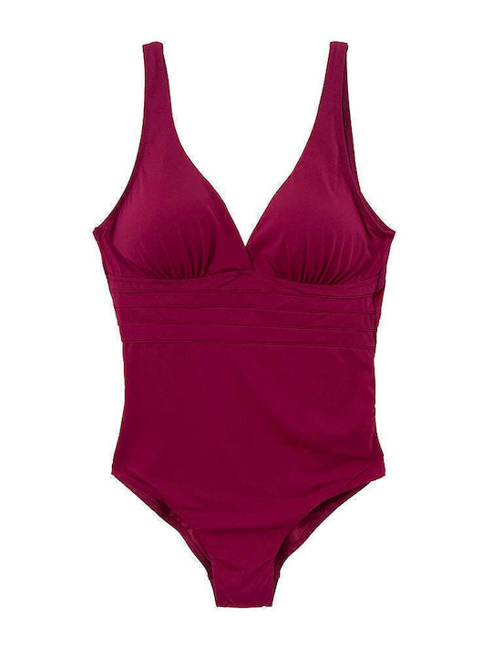 Ustyle Costum de baie întreg BORDO