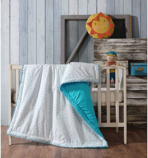 Makis Tselios Home Baby Quilt Baumwolle Blue 110x140cm