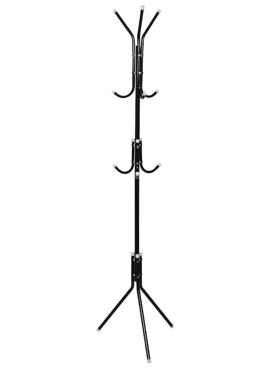 Keskor Metallic Coat Rack Black 164cm