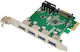 Microconnect 4 Port Usb 3.0 Pcie Card Main Chip Vl805 4 External Usb 3.0 Ports