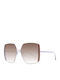 Damen Sonnenbrille mit Rose Gold Metall Gestell und Braun Verlaufsfarbe Linse