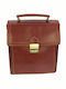 Leder Herrentasche Schulter / Crossbody Braun