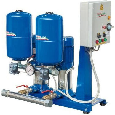 Speroni Press-system Rv80 X2 Δίδυμο Πιεστικό Συγκρότημα Κάθετων Αντλιών Inox 4.0+4.0hp 400v Speroni