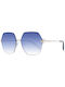 Ana Hickmann Women's Sunglasses with Gold Metal Frame and Blue Gradient Lens HI3179 04A