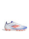 adidas F50 Pro Football Shoes with Cleats Cloud White / Solar Red / Lucid Blue