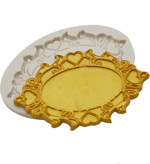 Rama vintage pentru matriță din silicon, 11.3x7.5x1cm