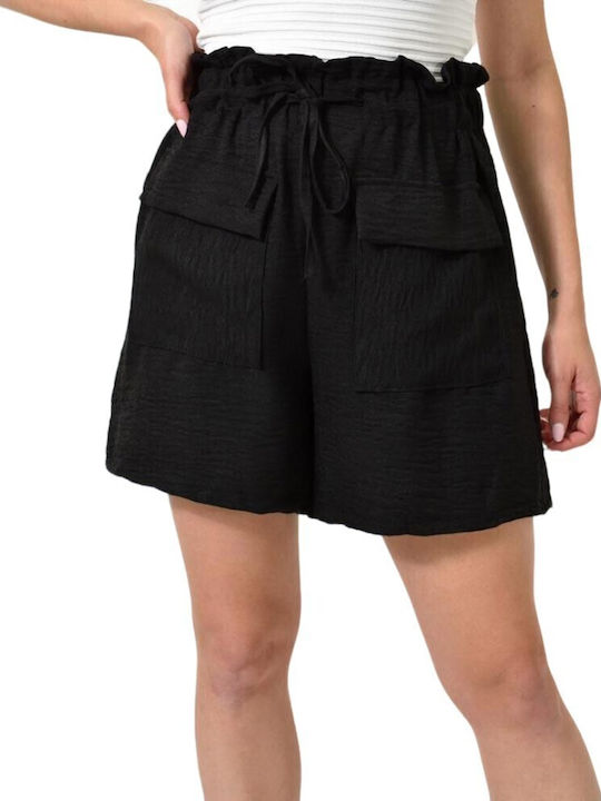 Women's Linen Shorts black