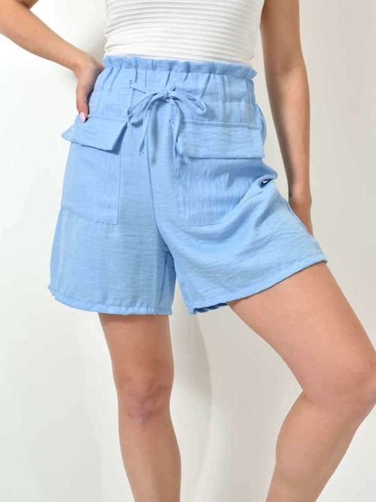 Potre Women's Linen Shorts blue