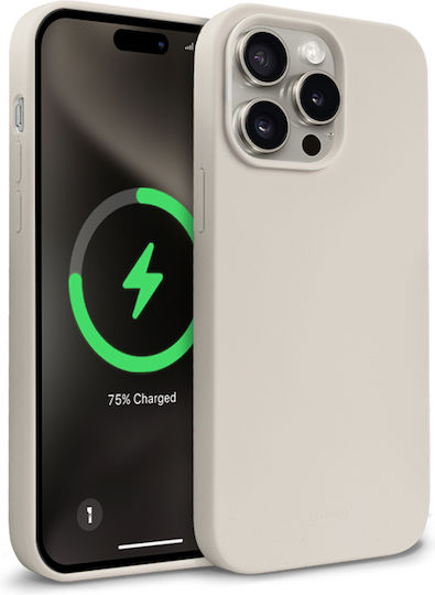 Crong Color Back Cover Σιλικόνης Γκρι (iPhone 15 Pro)