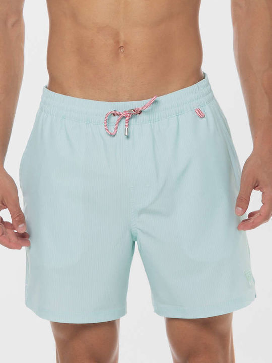 Costum De Baie Bărbați Pantaloni Scurți Albastru Cu Modele