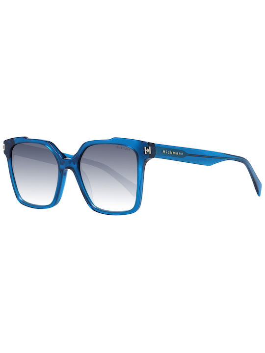 Ana Hickmann Women's Sunglasses with Blue Plastic Frame and Gray Gradient Lens HI9170 T01