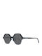 Ana Hickmann Women's Sunglasses with Black Plastic Frame and Black Lens
