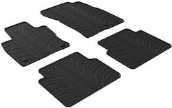 Auto Gs Rear Mats 2pcs from Rubber for Ford Kuga / Escape Lexus GS Black