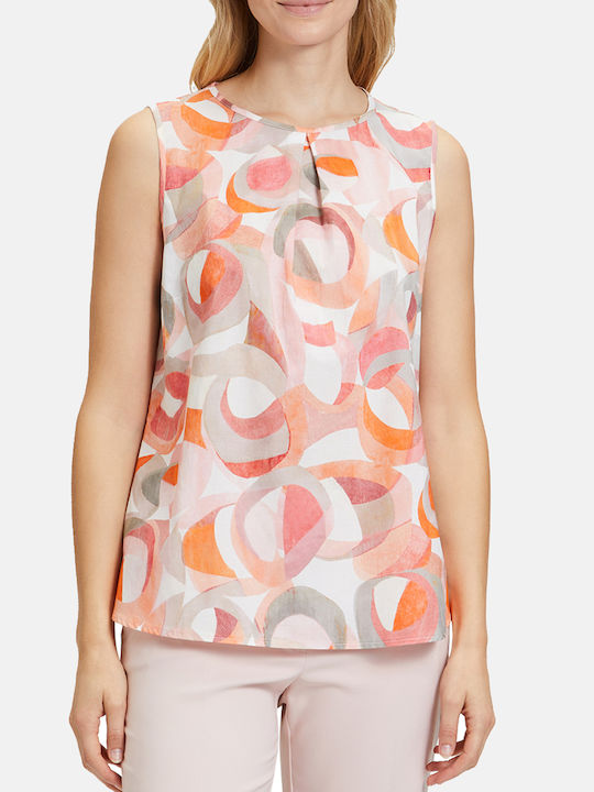 Betty Barclay Women's Blouse Cotton Sleeveless Multicolour