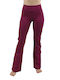 H&S Women's High Waist Flared Sweatpants Purple