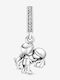 Pandora Married Couple Dangle Charm με Πέτρες από Ασήμι με Ζιργκόν