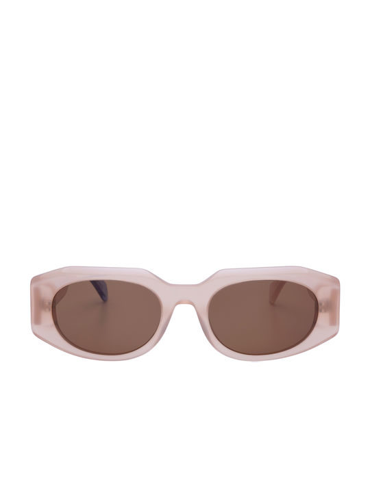 Urban Owl Women's Sunglasses with Pink Plastic Frame and Brown Lens ERIN-C3