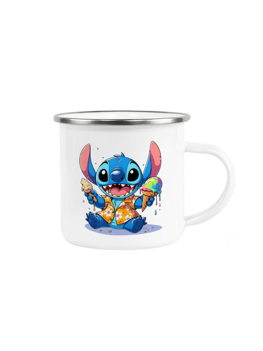 Koupakoupa Mug Metallic White 360ml