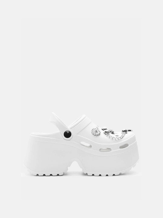 Luigi Clogs White