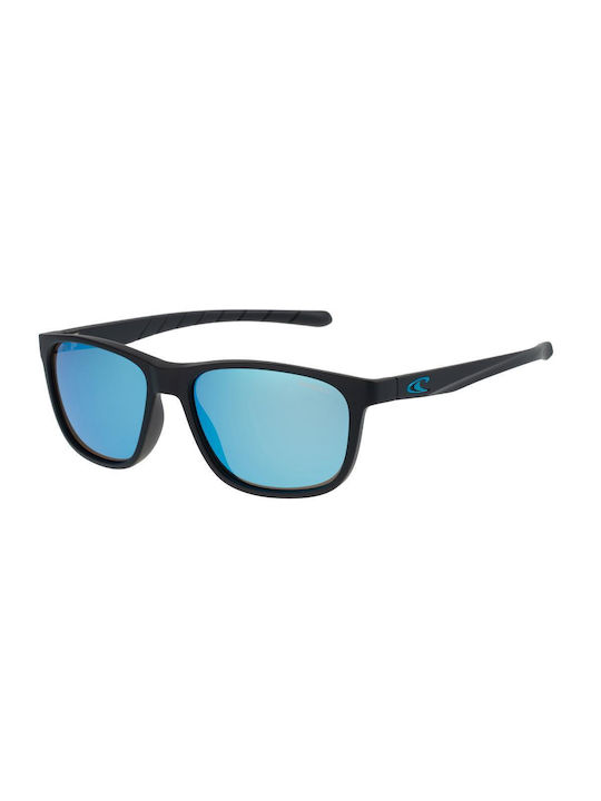 O'neill Sunglasses with Black Plastic Frame and Light Blue Polarized Mirror Lens ONS 9025 2.0 104P