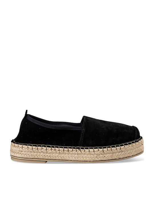 Envie Shoes Women's Suede Espadrilles Black