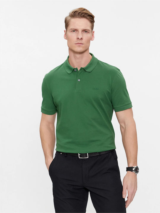 Hugo Boss Bluza Bărbătească Polo Verde