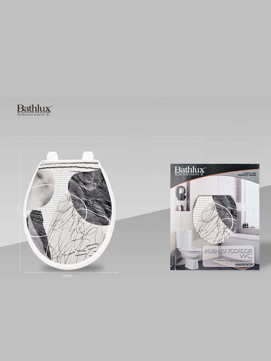 Bathlux Καπάκι Λεκάνης Πλαστικό 45x36.5cm Πολύχρωμο