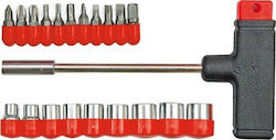 Vorel Screwdriver with 21 Interchangeable Tips 65100