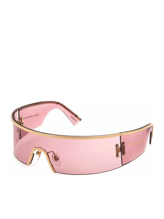 Lozza Unisex Sunglasses with Gold Metal Frame a...
