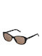 Lozza Damen Sonnenbrille mit Schwarz Kunststoff Gestell und Braun Linse