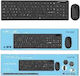 Aoas A1012 Wireless Bluetooth Keyboard & Mouse Set English US Gray