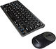 Aoas A1011 Kabellos Bluetooth Tastatur & Maus Set Englisch US Gray