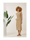 Enzzo Sommer Kleid Beige