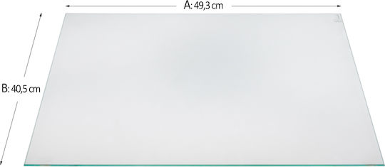 Κρύσταλλο Εσωτερικό Φούρνου Τύπου Ikea Whirlpool 49.3 X 40.5 Cm​